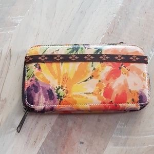 Patricia Nash wallet. Leather multicolored